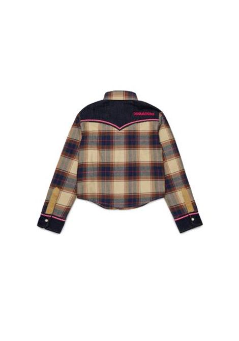 Camicia con applicazioni DSQUARED2 JUNIOR | DQ3453 D0AIADQ717